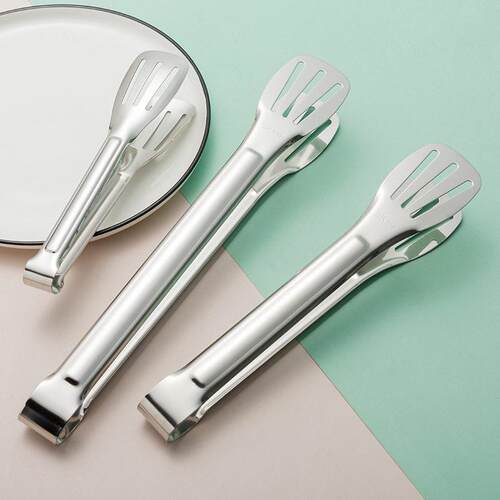 Food Tongs Kitchen Cooking Bread Clip Pastry Clamp Barbecue