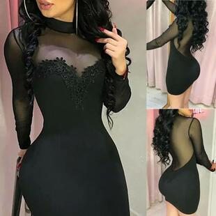 Skirt Sexy 性感网纱透视包臀短裙 Hip Wrapped Mesh Perspective