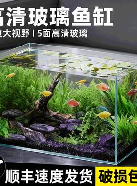 2026新款迷你玻璃金鱼缸家用客厅小型桌面斗鱼生态长方形裸缸家庭