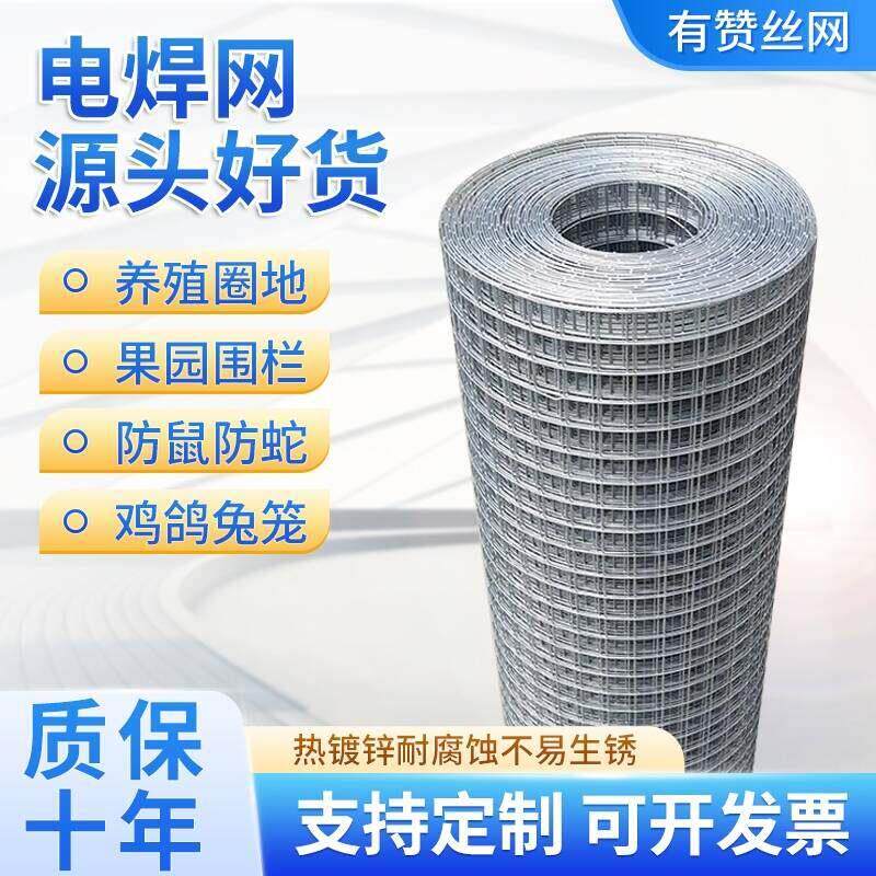 热浸镀锌铁丝网围栏养殖网栅栏网片网格阳台钢丝护栏网防鼠防护铁