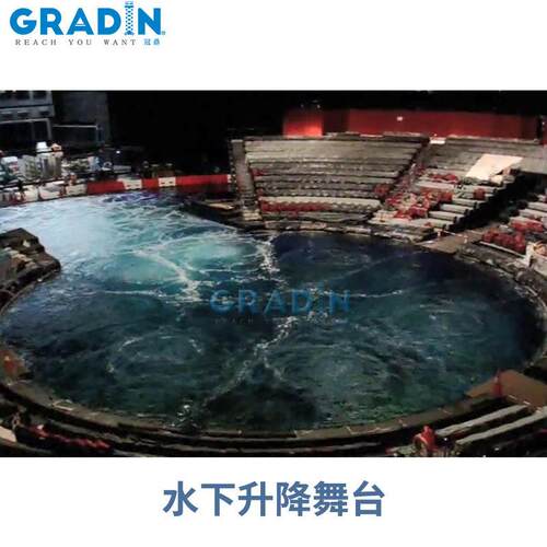 水下升降舞台 剪叉式电动升降平台 镀锌防生锈旋转升降舞台