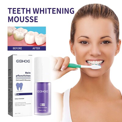 EELHOE V34 Teeth Whitening Toothpaste - Cleans Stains, Cares