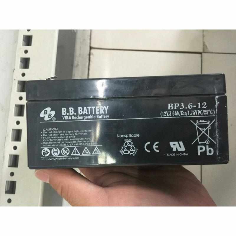 BB蓄电池BP3.6-12/12V3.6AH长寿命铅酸免维护UPS系统内置配套电源
