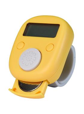 计数器手按戒指新款黑色换电池夜光计数器手按迷你计算器电子显数