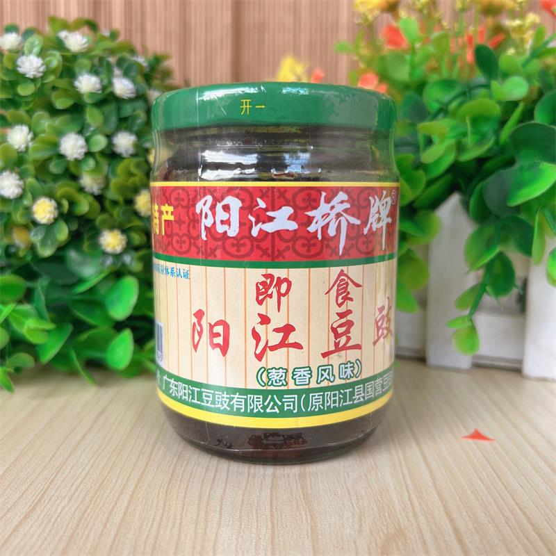阳江豆豉阳江桥牌即食豆豉葱香风味210g豆鼓酱拌饭拌面酱阳江特产