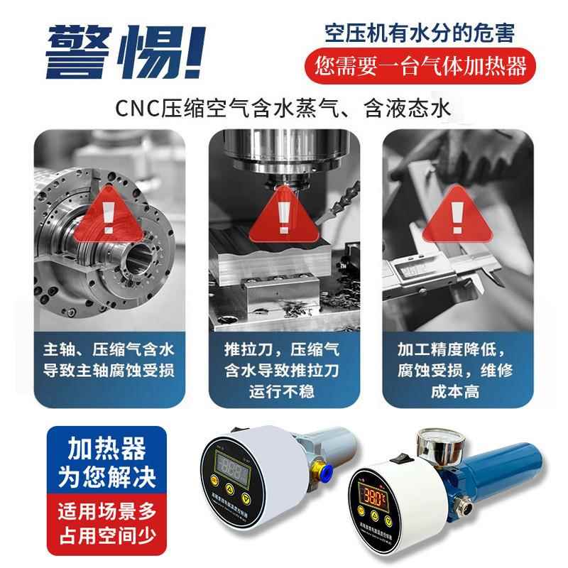 压缩空气加热器管道LBB小型体气加热器源气空压机热风干气泵加热