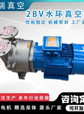 2bv水环式真空泵工业用水循环抽负压大吸力高真度雕刻机抽气泵