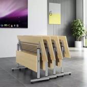 折培训桌椅组叠双人桌课桌会议桌翻板长条桌长方形合移动HY 307条