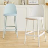 北欧吧台椅网红家用高脚凳现代简约塑料高椅子设计师创意吧台凳子