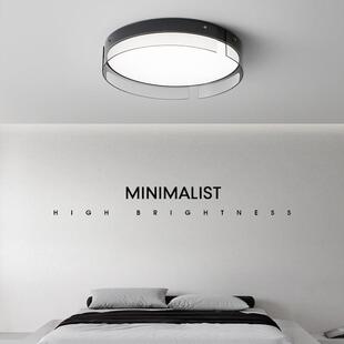 卧室主灯现代简约非凡极简大师2024新款 超薄无缝隙吸顶灯房间灯具