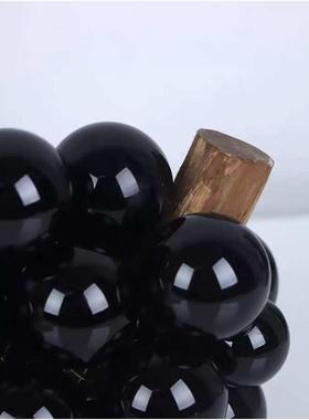 欧式创意现代酒店简约时尚工艺品玻璃葡萄家居饰品样板房摆件