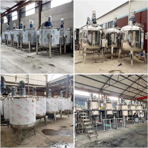 不钢双液体搅拌洗洁精反应釜日化LOV洗衣液配料桶锈电罐加层热乳