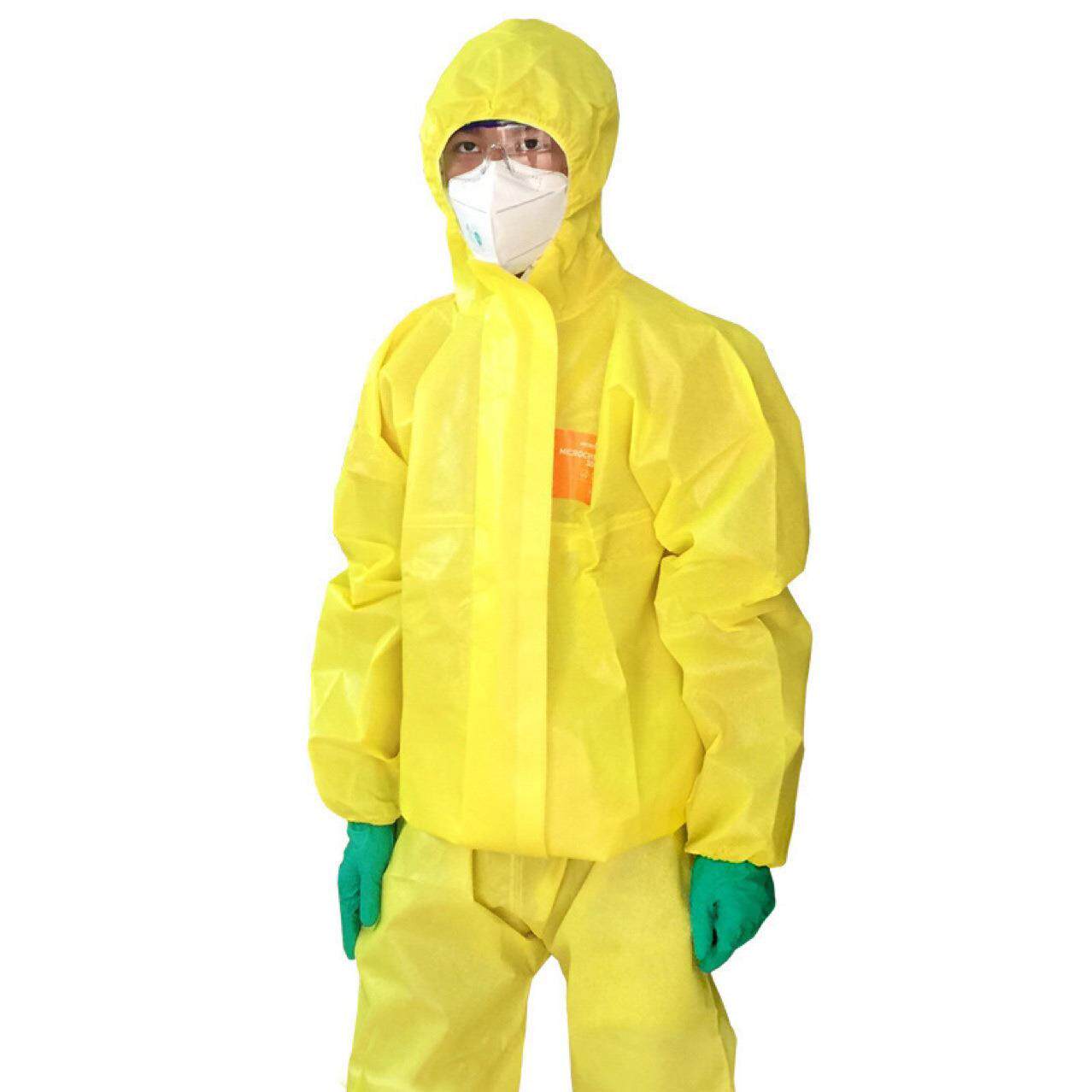 安思尔微护佳3000防化服分体防酸服耐酸碱 连体化学实验防护服