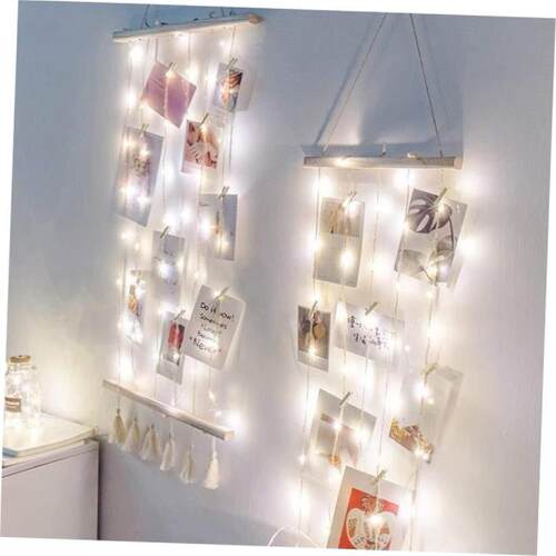 Nordic Wall Decoration Room Wooden Stick Photo Frame Artwork