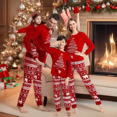 Christmas Family Matching Pajamas Outfits Adult And Kids
