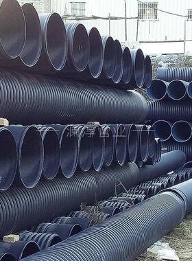 支持定做大口径SN4hdpe双壁波纹管dn400下水道波纹管排污管