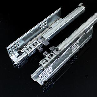 百隆blum阻尼轨道二节缓冲半拉抽屉导轨静音橱柜滑轨滑道拉篮