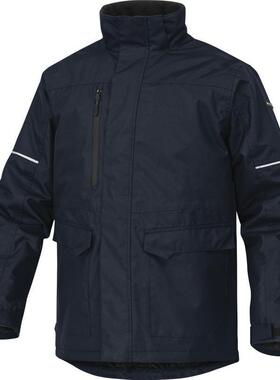 代尔塔防寒服中长版男女防寒保暖风衣修身多功能防雨服套装405412