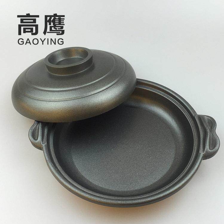 新款直销西式复底不粘煲仔陶瓷煲多功能欧式浅煲家用汤煲锅具套装