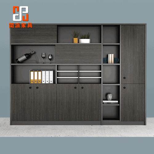 木办公质室文件柜带多能储物柜家用隔板收纳柜分层架锁BGZ-60书柜