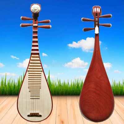 高档红木琵正琶乐抛光钢琴成器人厂级考试教学演出手工家直销品