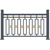 别墅庭院花园栏杆道路隔离带围挡铝合金园林护栏阳台铝艺防护栏