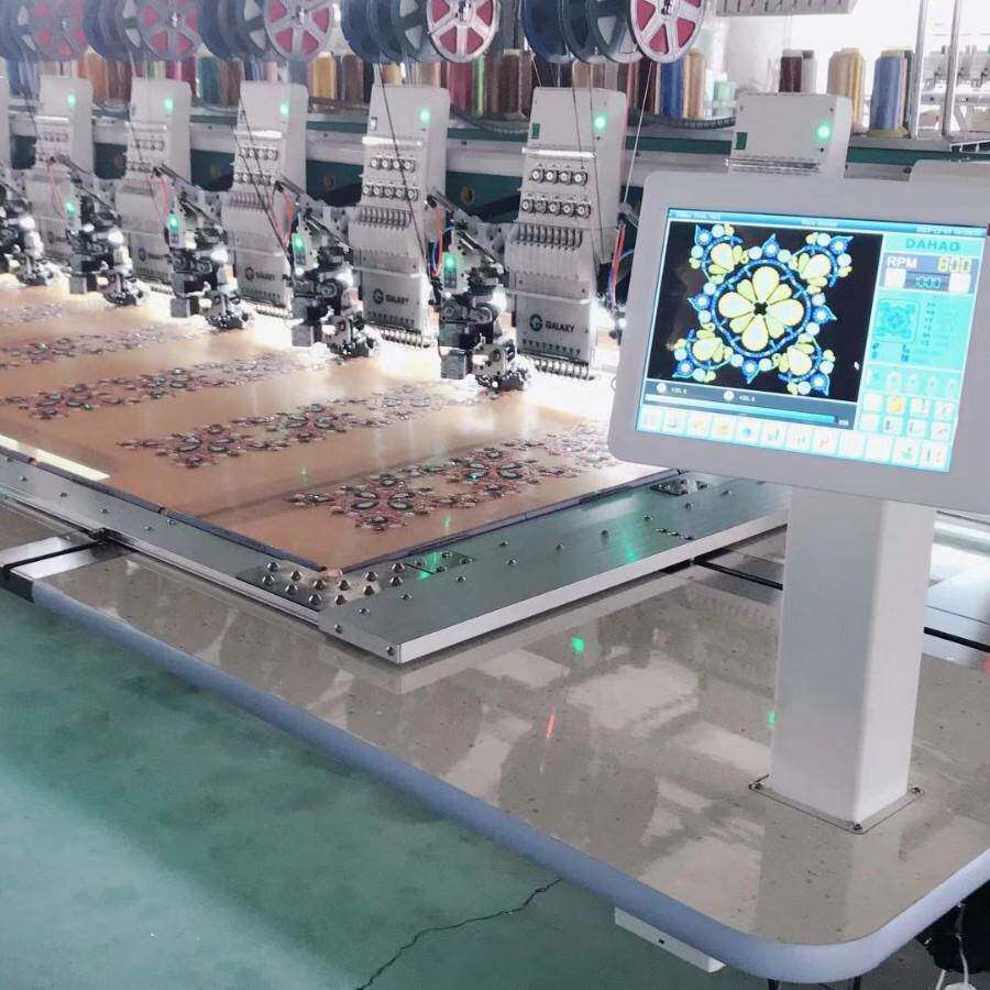 机电全自动高速绣花机多功能服饰4晶片翻片绣毛巾绣绳绣
