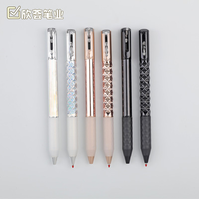 几何变形笔诺亚解压笔棱动变形笔顺滑按动伸缩笔中性笔单支装文具