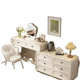 全实木法式 轻奢化妆桌卧室现代简约收纳柜子 奶油风梳妆台2024新款