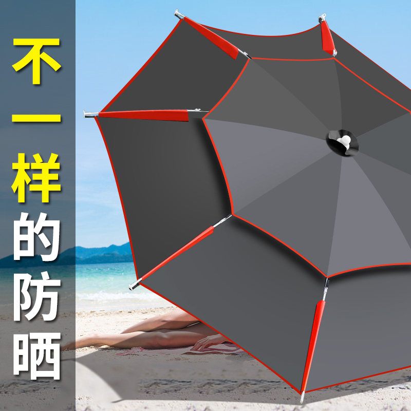 钓鱼伞户外双层大钓伞2米2.2米防雨防晒折叠台钓伞万向垂钓