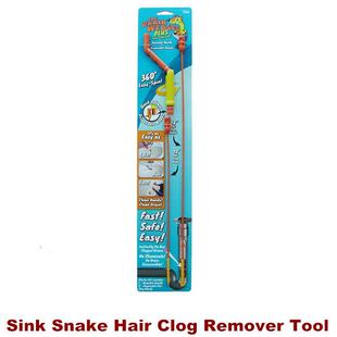 Sink Snake Hair Clog Remover Tool Pipe Bathtub Drain Cleaner