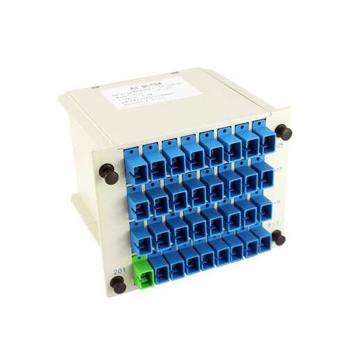 永杭光电 PLC光分路器SC/UPC分光器1分32插片式分光盒1比32
