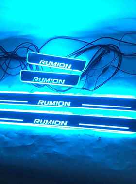 4片适用于丰田RUMION流光动态幻彩跑马门槛条带LED灯迎宾踏板改装
