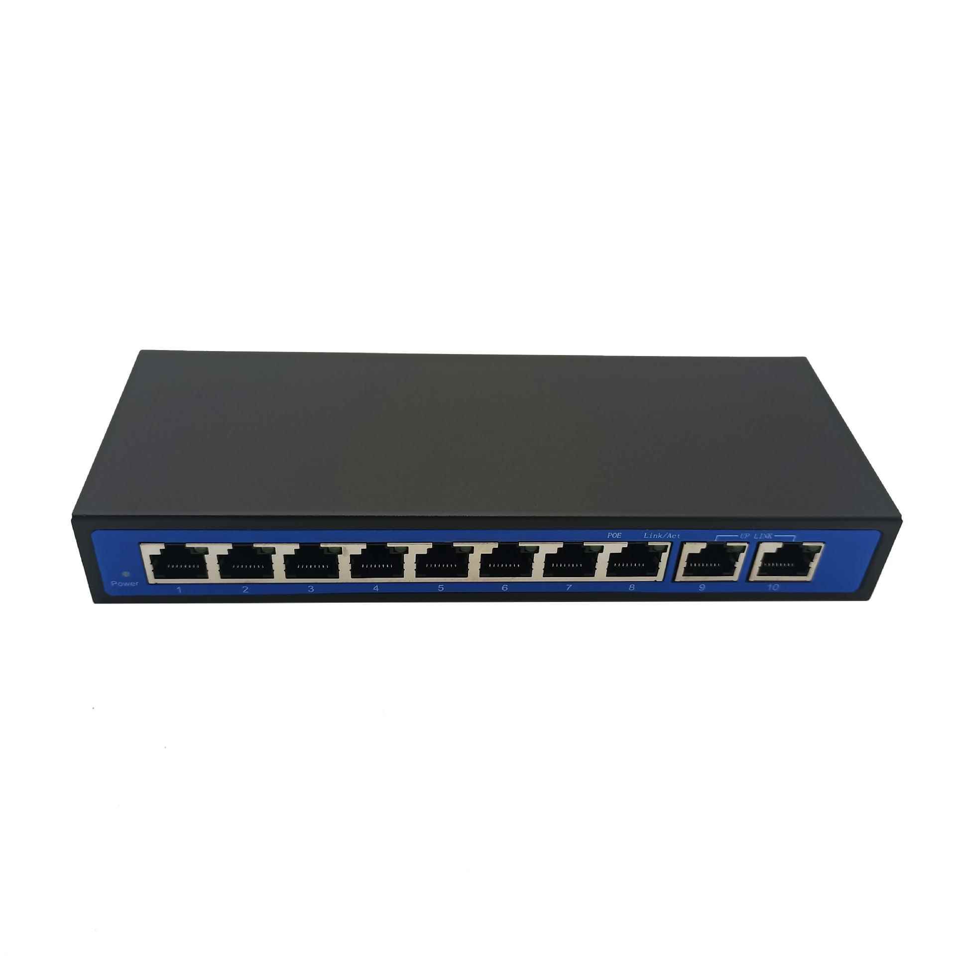 标准非标8口百2千兆poe供电换监机控无交0820线AP面V板楼宇用15V2