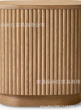 RH美式实木高端豪华边几客厅沙发旁小桌子可办公