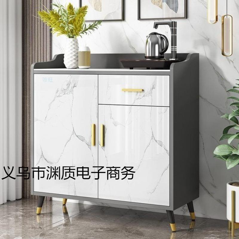 岩板餐边柜茶柜茶水柜厨房置物柜小橱柜餐厅饮水机餐边柜一体靠墙