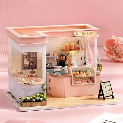 智趣屋diy拼装小屋模型微缩蛋糕店奶茶店甜品店手工自制拼装礼物