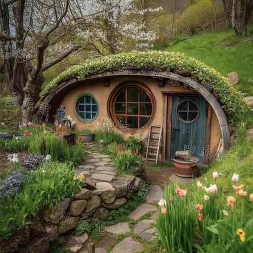 农庄霍比特小屋动丛林露营地拍wyt519-0照景点异形活房屋合木结材