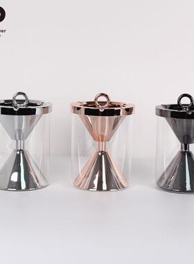 软创意摆玻璃烟灰缸工艺摆件居装样板房客家厅桌面餐厅工工艺品摆