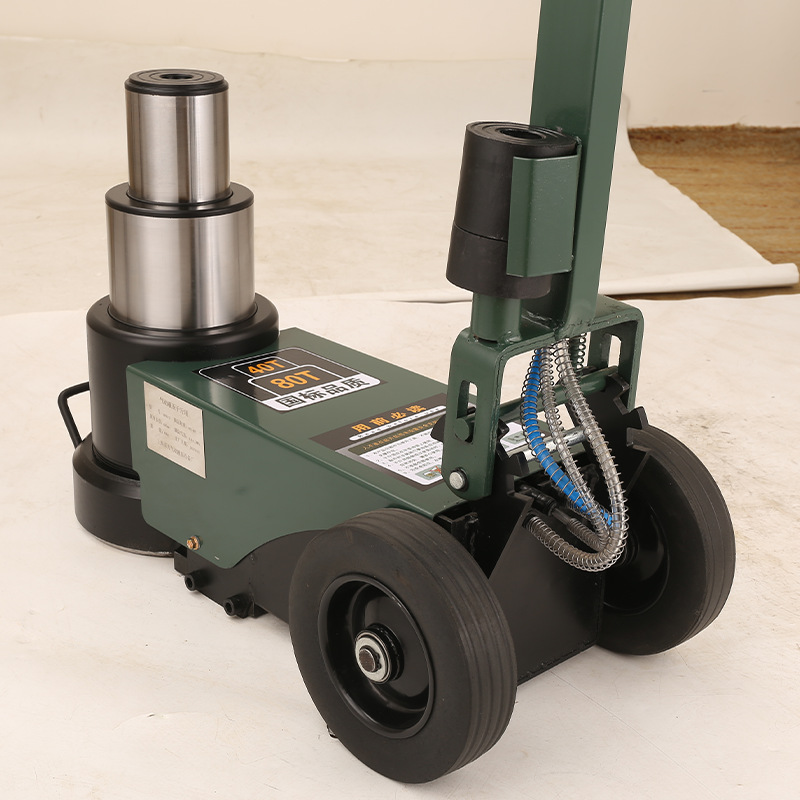 气动千斤 50t6080吨100吨120吨折叠卧式顶千50T直杆斤T顶液压千气