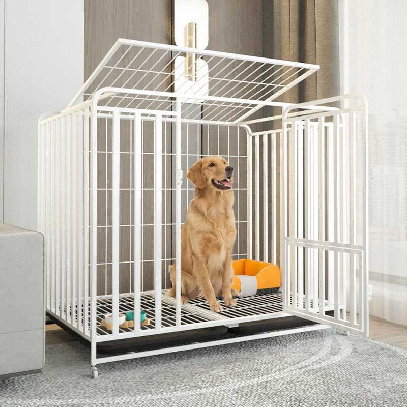 牧拉布拉多室内中型小型笼子狗金犬毛边大型宠物加粗厕所带家用