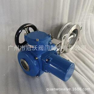 16P 25P电动蝶阀对夹阀 D973W DZW型多回转启闭机电动硬密封蝶阀