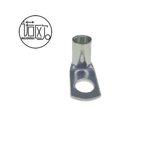 T90度10/16/25/35/50/70/95镀锡直角折弯铜管新能源铜鼻子线耳