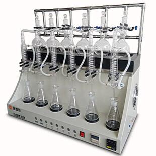 蒸馏仪实验室氨氮蒸馏仪水质分析国标挥发酚氰化物智能一体多功能