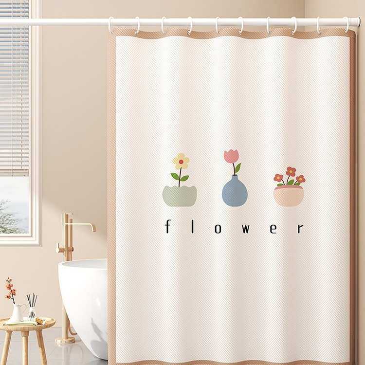 浴室隔断帘浴帘防水防霉套装免打孔淋浴帘窗帘卫生间洗澡挂帘门帘,家庭/个人清洁工具,浴帘,淘宝优惠券,粉丝福利购,淘宝优惠卷