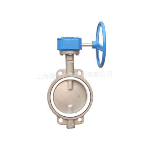 全不锈钢无销双半轴四氟蝶阀D371F-16P全不锈钢四氟蝶阀