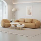 沙发公寓三人排红服装 店位双人客厅直网风奶油简约新款 小户型2023