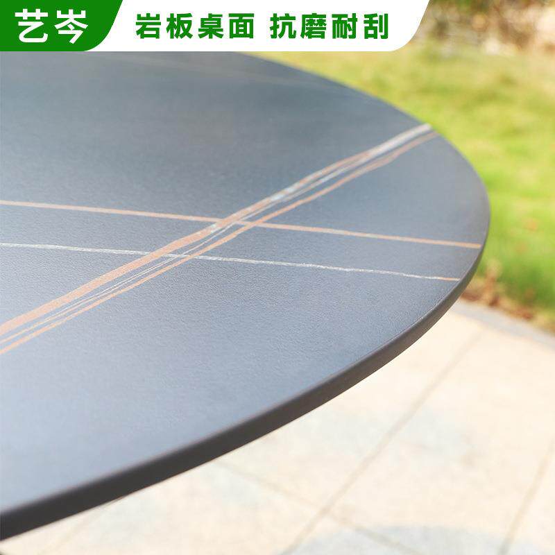 户外铝合金桌椅别墅庭院藤编桌椅组合室外花园露台阳防水防晒藤椅