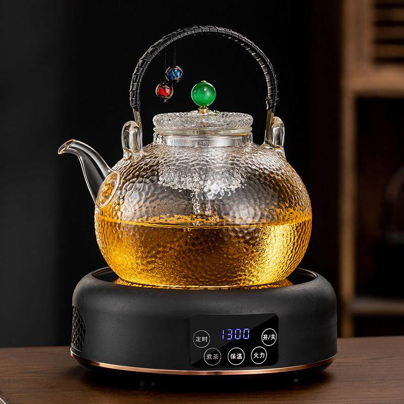 耐热高温玻璃蒸煮茶壶新款电陶炉家用茶具套装烧水壶养生壶煮茶器