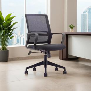 经典升降办公椅职员椅会议椅员工转椅接待椅网布办公室座椅电脑椅